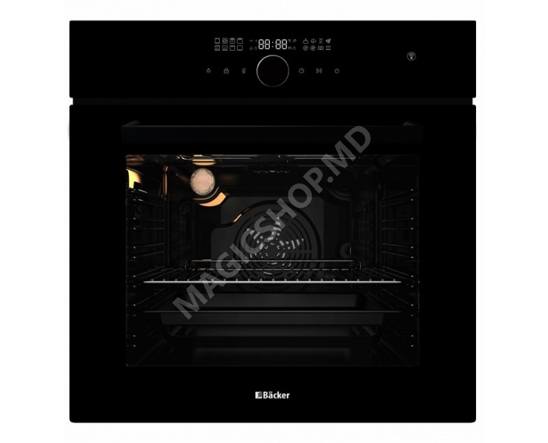 Cuptor încorporabil Backer RIKI 16 AirSteam SOFT BL GL White, Black